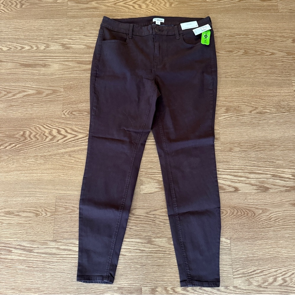 Maurice’s M Jeans Maroon High Rise Jegging Women’s Size 14W Regular